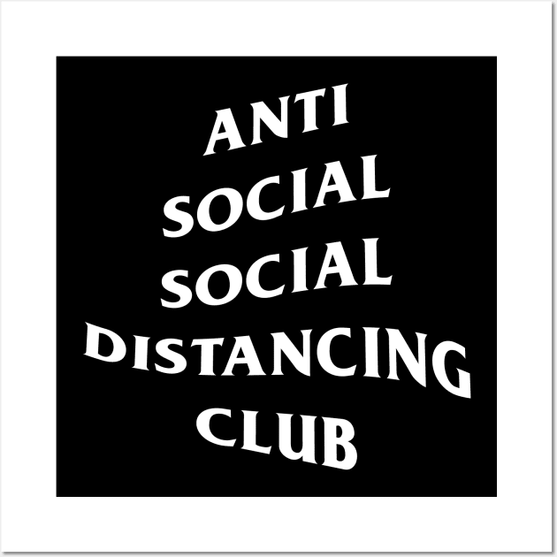 Social Distancing Club Wall Art by CoDDesigns